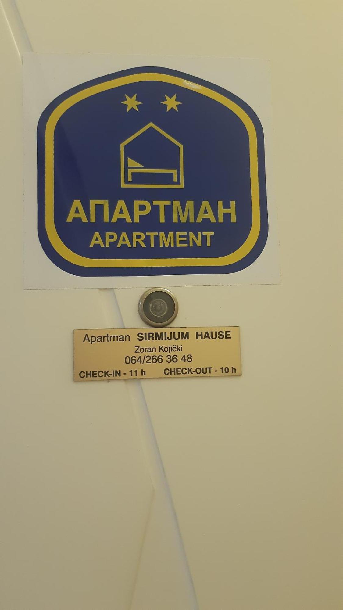 Sirmijum Hause Apartment Sremska Mitrovica Ngoại thất bức ảnh